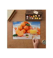 Taze Portakallardan Meyve Suyu Tasarımı 240 parça Ahşap Puzzle Ahşap Kutuda MP01779