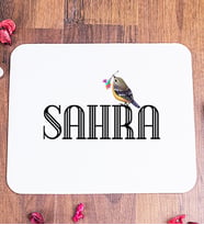 Kişiye Özel Minik Serçe İsim Yazılı Mouse Pad