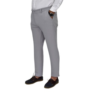Erkek Likralı Petek Dokuma Kumaş Pantolon Regular Fitt BGL-ST04491 (Gri)