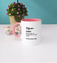 Öğretmen Kupa Bardak Pembe