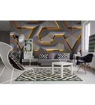 3 Boyutlu Geometrik Duvar Kağıdı