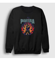Presmono Unisex Siyah Guitar Pantera Sweatshirt 168467tt