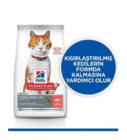 Hills S.P.Somonlu Kısırlaştırılmış Yetişkin Kedi Maması 3 Kg (Kahverengi)