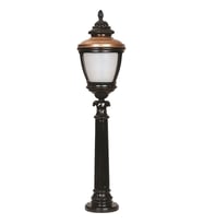 AVONNI BSU-68011-BSY-BOP Kahverengi/Siyah Boyalı Dış Mekan Aydınlatma E27 Aluminyum Polikarbon Cam 26cm