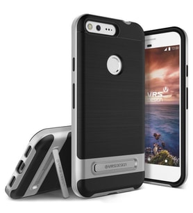 VRS Design Pixel XL ile Uyumlu ile Uyumlu High Pro Shield Kılıf Light Silver