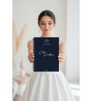 Çeyiz Defteri, Düğün Planlayıcı, Çeyiz Listesi, Çeyiz, Söz, Nişan, Kına, Balayı, Spiralli, 40 Sayfa, Lacivert
