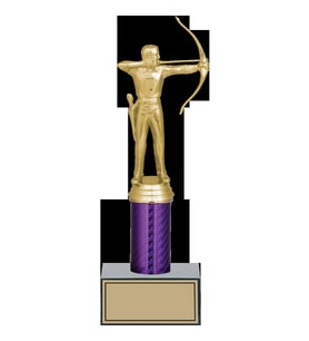 ODAK KUPA - Figürlü Kupalar - Okçu Figürlü Kupalar FG-002 A - 26 cm