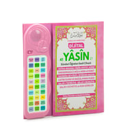 Çocuklar İçin Sure Dua Öğreten Cihaz Sesli Yasini Şerif Kitabı Pembe
