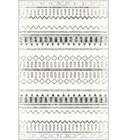 Eliana Home Baskılı, Yıkanabilir Kaymaz Taban Salon Halısı LNA0183-SD1171 100x150 cm (Krem)