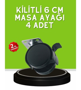 Northcity Sehpa ve Restoran Arabası İçin Kilitli Ayak 4’lü