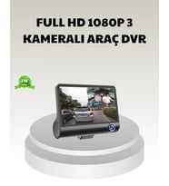 Araç Dvr Kamerası 3’lü 170° Geniş Açılı Full Hd Ve Park Destekli