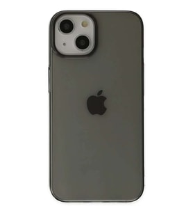 iPhone 14 Plus Kılıf Pc Sert Şeffaf Kapak - Siyah