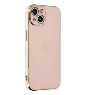 iPhone 14 Kılıf Volet Silikon - Pembe