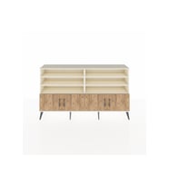 Arges Konsol 6 Raflı 4 Kapaklı 176x30x99 Aytaşı-Çam/Antrasit