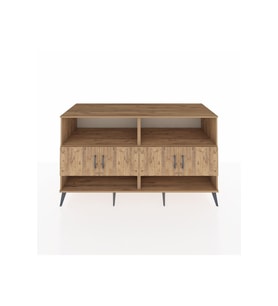 Kronos Konsol 4 Raflı 4 Kapaklı 176x59x99 Çam-Çam/Aytaşı