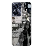 Realme C55 Uyumlu Lana Del Rey Desenli Şeffaf Telefon Kılıfı