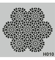 H010 Stencil Boyama Şablonu 25x25 cm. 