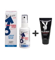 Hot V-Active Penis Power Spray - Erkekler İçin Özel Sprey + 50ml Lubricant Jel