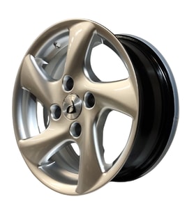 4 Adet BK-604 5.5*14 4*108 ET12 65.1 HYPER SILVER JANT (Takım)