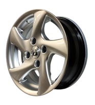 4 Adet BK-604 5.5*14 4*108 ET12 65.1 HYPER SILVER JANT (Takım)