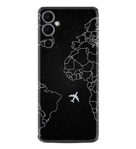 Tecno Pova Neo 2 Kılıf Resimli Desenli Silikon Platinium Series Black Plane 1868