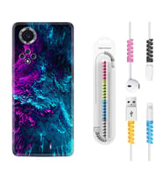 Huawei Nova Y70 Y90 Nova 9 SE  Kılıf Kablo Koruma Spiral Silikon Explosive 1734