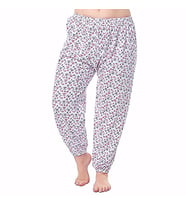 6 Adet Bayan Tek Alt Pijama Çiçek Desenli YAZLIK Battal Boy (Karışık)
