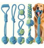 Valkyrie 7 Parça Köpek Halat Oyuncak Seti Isırma Çekiştirme Eğitim Toplu İp Oyuncağı