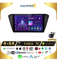 Skoda Fabia 2014-2019 Model 4+64 GB Android 13 Kablosuz Carplay Navigasyon Multimedya Sistemi