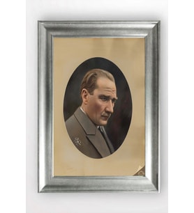 Gümüş Çerçeveli Atatürk Tablo cv1335