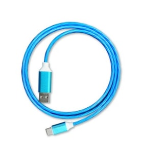İTHİNK KABLO IŞIKLI TYPE-C K80C MAVİ
