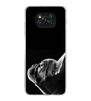PrintiFy Poco X3 Pro ile Uyumlu Köpek 1 Kamera Korumalı Şeffaf Kılıf