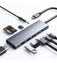 ALLY 9 İn1 Type C Hub 4k 30hz Hdmi Usb 3.0SdPD Adaptör-(5775) - SSSSSS4794-3990
