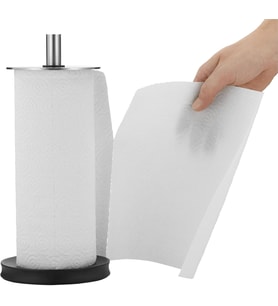 Kağıt Havlu Tutacağı, 32 cm, Cromargan® Yüksek Kaliteli Paslanmaz Çelik, Kaymaz Silikon Tabanlı, Bulaşık Makinesinde Yıkanabilir
