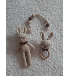 Uykucu Tavşan 3lü Set 30 cm