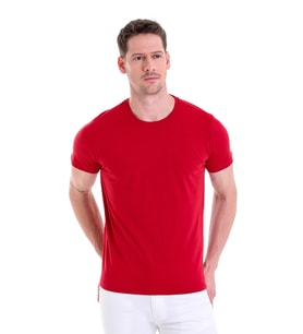 Hatemoğlu Bordo ST 22Y Basic Bisiklet Yaka Süprem T.Shirt (S-3XL)