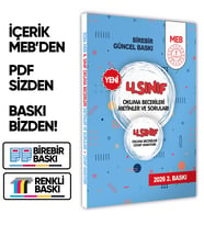 2026 MEB İlkokul 4.Sınıf Okuma Becerileri Metinler ve Soruları Çözüm Kitapçık İlaveli BASKI ÜCRETİ