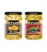 Fersan Biberiye ve Acı Biber Turşusu 370 cc 2 li Set