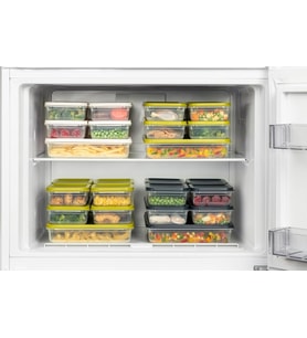 4 Adet Buzdolabı ve Derin Dondurucu Saklama Kabı Seti, Fresh Box, Dolap Düzenleyici ve Buz Dolabı Organizeri, BPA İçermeyen PP Plastik,Gıdaları Taze Tutma,Mutfak Düzenleyici (Yeşil)