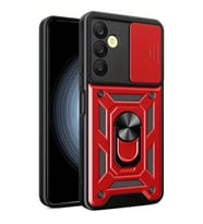 Galaxy S24 Fe Pars Lens Yüzüklü  - Kırmızı