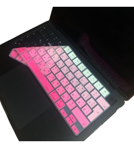 Rusça Klavye Koruyucu UK Macbook Air-Pro Kılıf M1-M2-M3-M4 (2021-2024 Yılı) (TouchID'li) ile Uyumlu Gradient