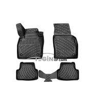 Volkswagen Polo 6C 3D Havuzlu Paspas 2021 Siyah