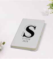 BK Gift Kişiye Özel İsimli 9x14cm Beyaz Defter - Model 34