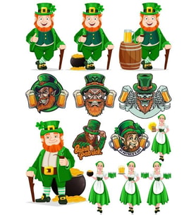 İrlandalı Sticker Set-1 13 Parça Telefon, Tablet, Defter, Laptop Sticker