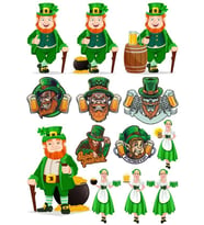 İrlandalı Sticker Set-1 13 Parça Telefon, Tablet, Defter, Laptop Sticker