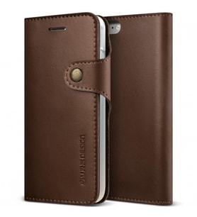VRS Design iPhone 8 / 7 ile Uyumlu Native Diary Kılıf Dark Brown