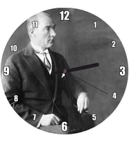 Cakatablo Atatürk Smokinli Modern  Duvar Saati