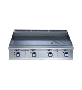 Electrolux Professional Elektrikli Setüstü Izgara Geniş Hp, 2/3 Düz Ve 1/3 Nervürlü Çizilmeye Karşı Dayanıklı Nitrochrome3 Krom Pişirme Yüzeyi, Yatay, Termostatik Kontrol, Spatula Dahil E9IIMDAOMIA