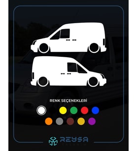 Basık Ford Connect Sticker Beyaz 16x5 CM