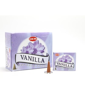 Vanilla Aromalı Konik Tütsü (Çok Renkli)